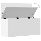 Storage Box White 100x42x46 cm Engineered Wood 840660