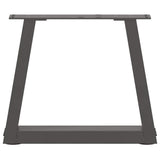 Coffee Table Legs V-Shape 2 pcs Anthracite 40x cm Steel 4012526