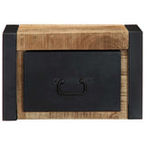 Bedside Cabinet 40x35x25 cm Solid Rough Wood Mango 4015945