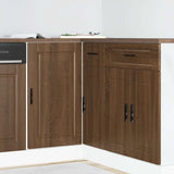 Kitchen Base Cabinet "Porto" Brown Oak Engineered Wood 854305