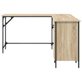 Desk Sonoma Oak 141x141x75 cm Engineered Wood 837598