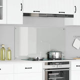 Kitchen Backsplash Transparent 120 x 60 cm Tempered Glass 42001297