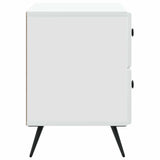 Bedside Cabinet White 62 x 34.5 x 47.5 cm Engineered Wood 895465