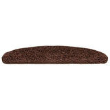 Stair Mats 20 pcs 65x21x4 cm Brown Half Round Large 3365848