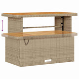 Garden Dining Set Beige Poly Rattan 42007923