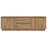 TV Cabinet with LED Lights Artisan Oak 160.5x41x50 cm 3328434