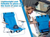 Folding Beach Chair Set of 2 for Adults, 4 Position Portable Backpack Foldable 58135440