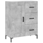 Highboard Concrete Grey 69.5x34x180 cm Engineered Wood 3190025