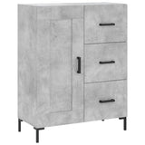 Highboard Concrete Grey 69.5x34x180 cm Engineered Wood 3190025