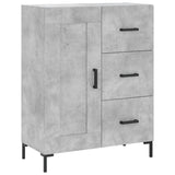 Highboard Concrete Grey 69.5x34x180 cm Engineered Wood 3190025