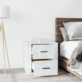 Bedside Cabinet High Gloss White 50x39x47 cm 816706
