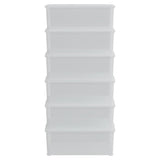 Plastic Storage Boxes 6 pcs 10 L Stackable 3189187