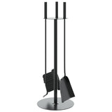 4 Piece Fireplace Tool Set 22x59 cm Steel 156375