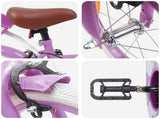 Kids Bike 12 Inches for 2-4 Years Old Purple 42009423