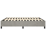 Box Spring Bed Frame Light Grey King Velvet 3121156