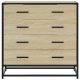 Drawer Cabinet Sonoma Oak 70x41x70 cm Engineered Wood 849080