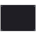 Kitchen Backsplashes 2 pcs Black 80x60 cm Tempered Glass 3315800