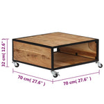 Coffee Table 70x70x32 cm Solid Acacia Wood 247684