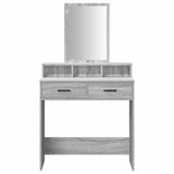 Dressing Table Grey Sonoma 79 x 41 x 140 cm Engineered Wood 865141