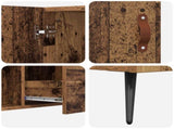 Sideboard with Drawer Old Wood 100 x 36 x 60 cm Engineered Wood 882451