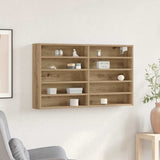 Display Cabinet Artisan Oak 100 x 15 x 58 cm Engineered Wood 873905