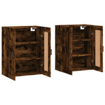 Wall Mounted Cabinets 2 pcs Smoked Oak Engineered Wood 3198022