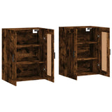 Wall Mounted Cabinets 2 pcs Smoked Oak Engineered Wood 3198022