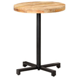 Bistro Table Round 60x75 cm Rough Mango Wood 320265