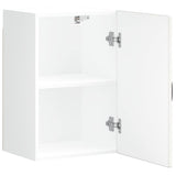 Kitchen Wall Cabinet "Kalmar" High Gloss White Engineered Wood 853549