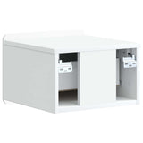 Wall-Mounted Bedside Cabinet 2 pcs White 33 x 34.5 x 24 cm 898256