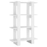 Book Cabinet/Room Divider White 80x30x123.5 cm 811574