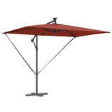 Umbrella Terracotta 294 x 200 x 270 cm Polyester and Aluminium 42003398