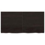 Bathroom Countertop Dark Brown 120x60x cm Treated Solid Wood 3156239