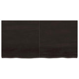 Bathroom Countertop Dark Brown 120x60x cm Treated Solid Wood 3156239