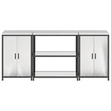 Kitchen Storage Set HATTEM 3 pcs Silver Stainless Steel 3392670