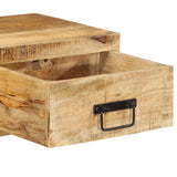Wall-mounted TV Cabinet 80x30x19 cm Solid Rough Wood Mango 4017461
