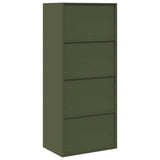 Storage Cabinet Olive Green 60 x 40 x 140 cm Steel 891740