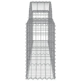 Arched Gabion Baskets 15 pcs 200x30x60/80 cm Galvanised Iron 3146081