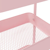 Storage Trolley 3-Tier Pink 42x41.5x77 cm Steel 4012383