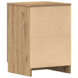 Bedside Cabinet Artisan Oak 38x35x55 cm Engineered Wood 861126