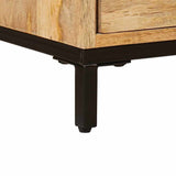 TV Stands with Drawer Brown 110 x 30 x46 cm Solid Mango Wood 4104604