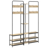 Coat Stand with Shoes Bench Sonoma Oak 143 x 30 x 199.5 cm 8012045