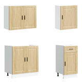 7 Piece Kitchen Cabinet Set Porto Sonoma Oak Engineered Wood 3314784