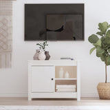 TV Cabinet White 70x36.5x52 cm Solid Wood Pine 814580
