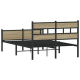 Bed Frame without Mattress Sonoma Oak 120x190 cm Small Double Engineered Wood 4017287