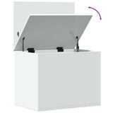 Storage Box White 60x42x46 cm Engineered Wood 840653