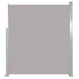Patio Retractable Side Awning 140x500 cm Grey 48398