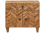 Bedside Table Brown 50 x 33 x 60 cm Solid Mango Wood 4018927