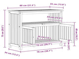 Garden Console Table Light Acacia 80 x 35 x 75 cm 42026800