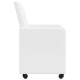 Dining Chairs with Wheels 2 pcs White 57 x 66 x 94 cm 42017824